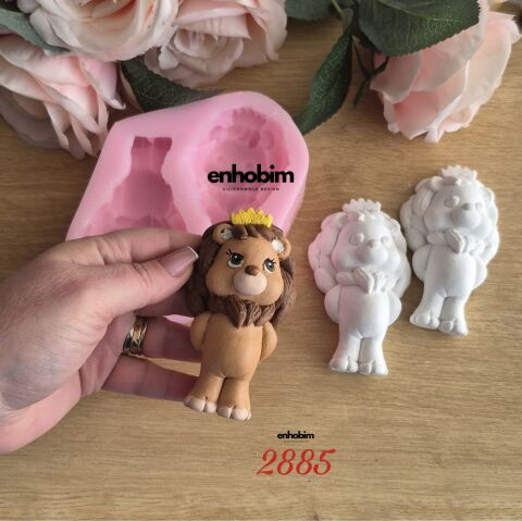 Aslan Karakter 2li Set silikon Kalıp