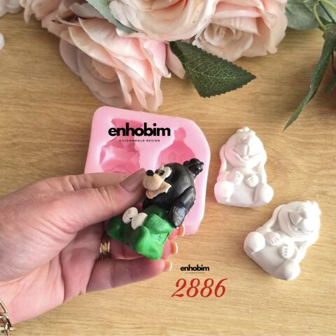 Goffy Karakter 2li Set silikon kalıp