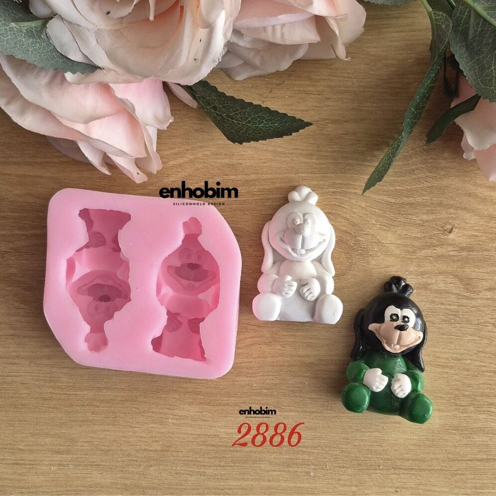 Goffy Karakter 2li Set silikon kalıp