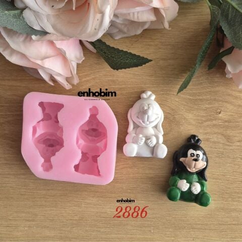 Goffy Karakter 2li Set silikon kalıp