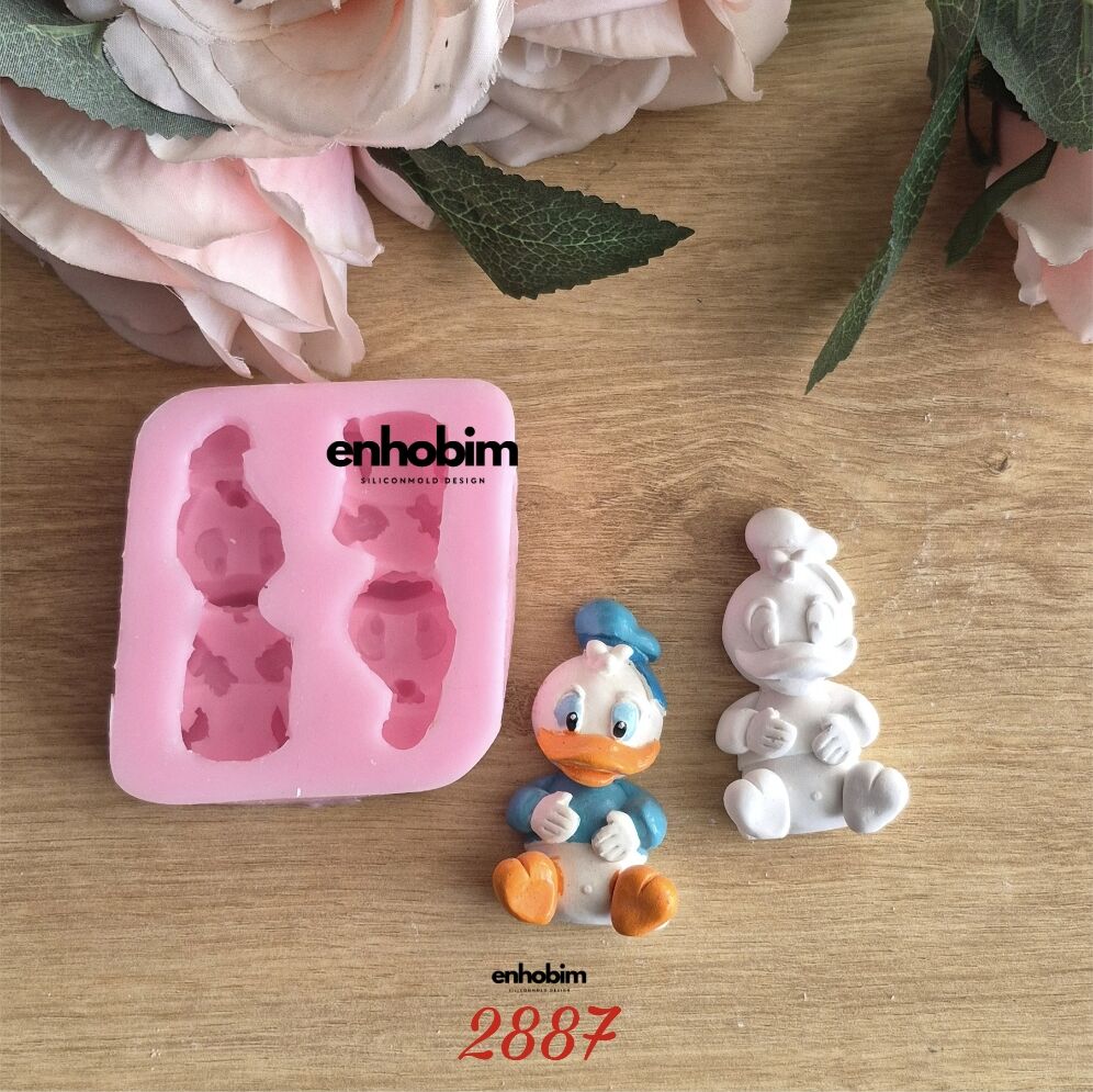 Duck Ördek Karakter 2li Set Silikon kalıp