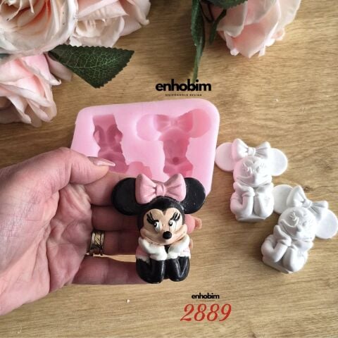 Minnie Mouse karakter 2li Set silikon Kalıp