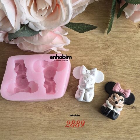 Minnie Mouse karakter 2li Set silikon Kalıp