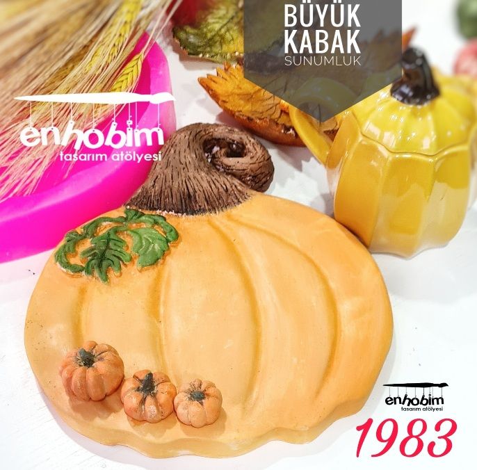 Kabak sunumluk büyük silikon kalıp