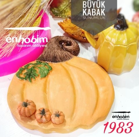 Kabak sunumluk büyük silikon kalıp