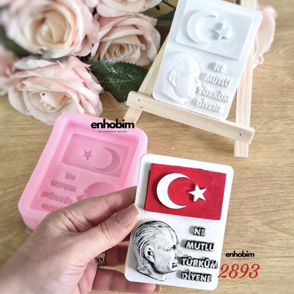 Atatürk&Bayrak temalı Silikonkalıp