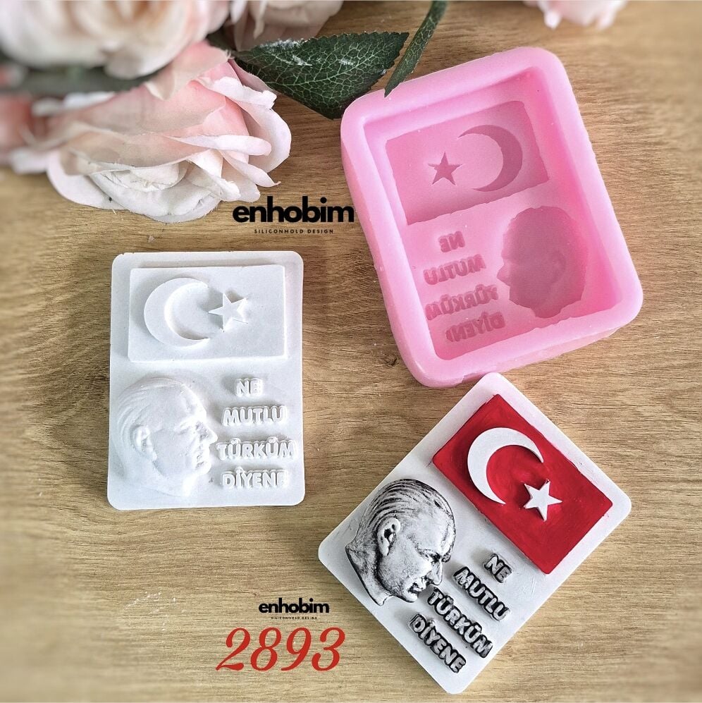 Atatürk&Bayrak temalı Silikonkalıp