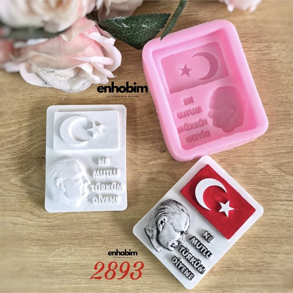 Atatürk&Bayrak temalı Silikonkalıp