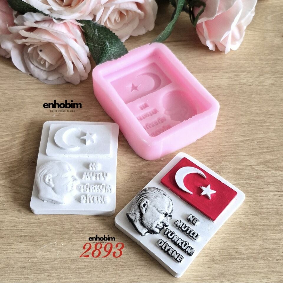 Atatürk&Bayrak temalı Silikonkalıp