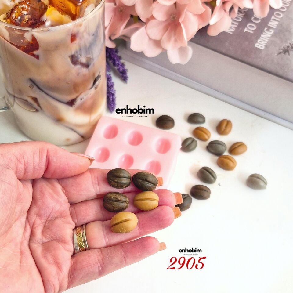 Kahve Çekirdeği 6lı Set Silikon Kalıp
