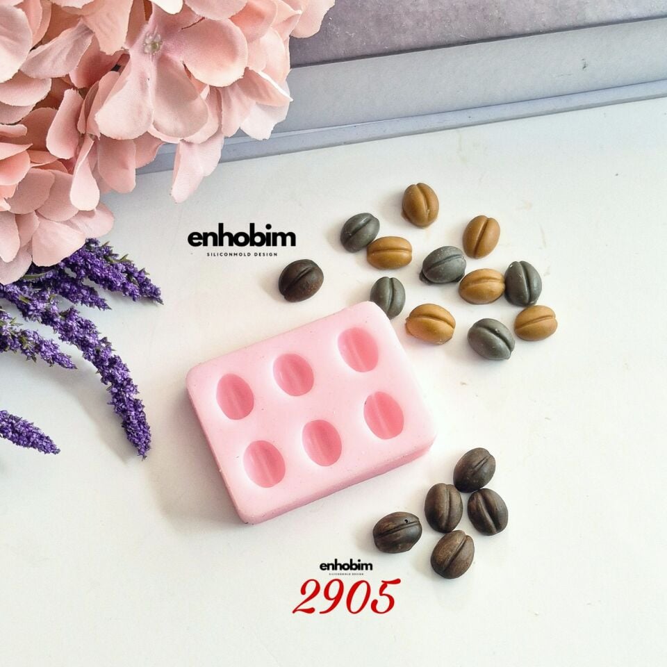 Kahve Çekirdeği 6lı Set Silikon Kalıp