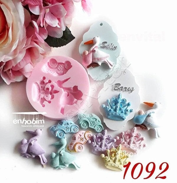 Minik objeler silikon kalıp