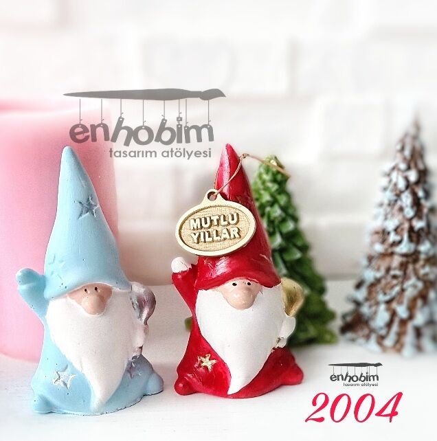 Gnome Noel Baba silikon kalıp