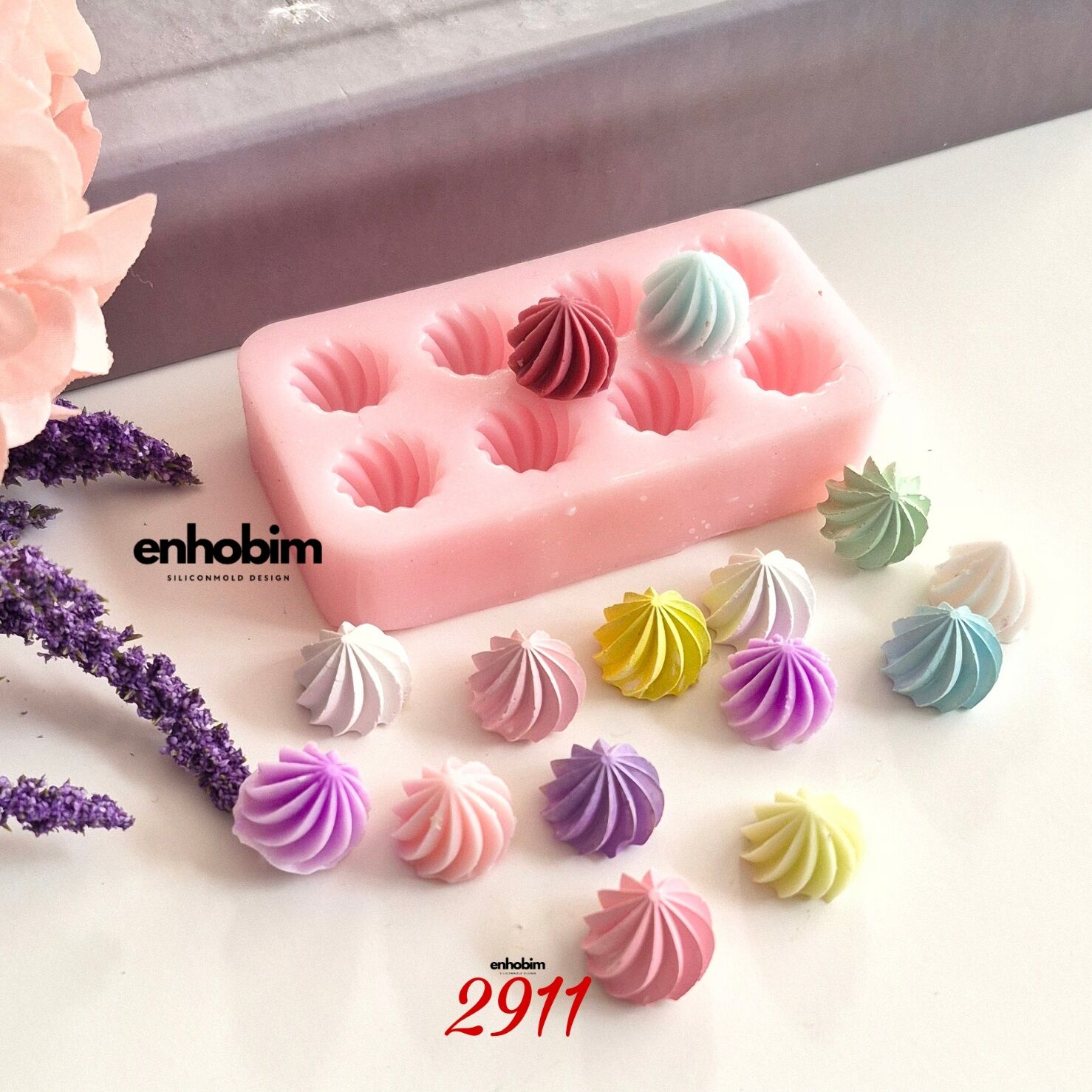 Mini Beze Krema 8li set Silikon Kalıp