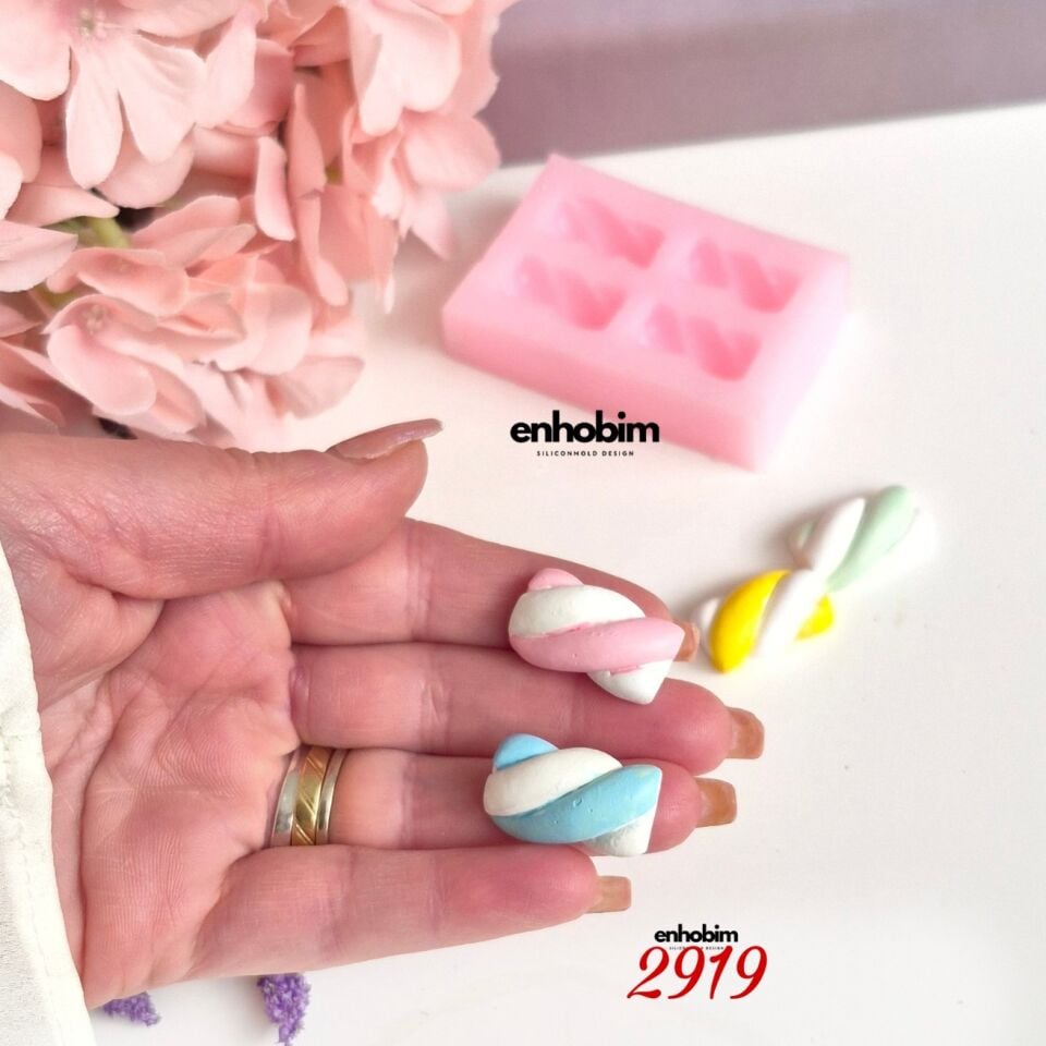 Marshmallow 4lü Set silikon kalıp
