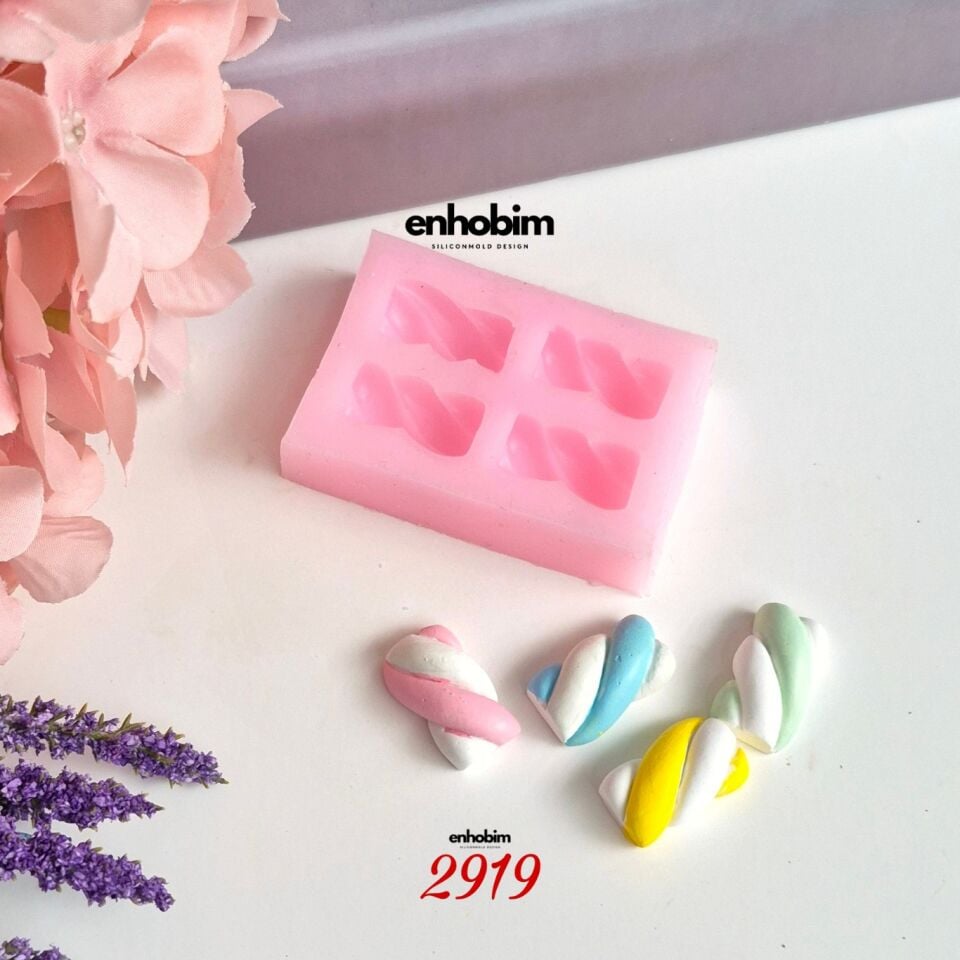 Marshmallow 4lü Set silikon kalıp