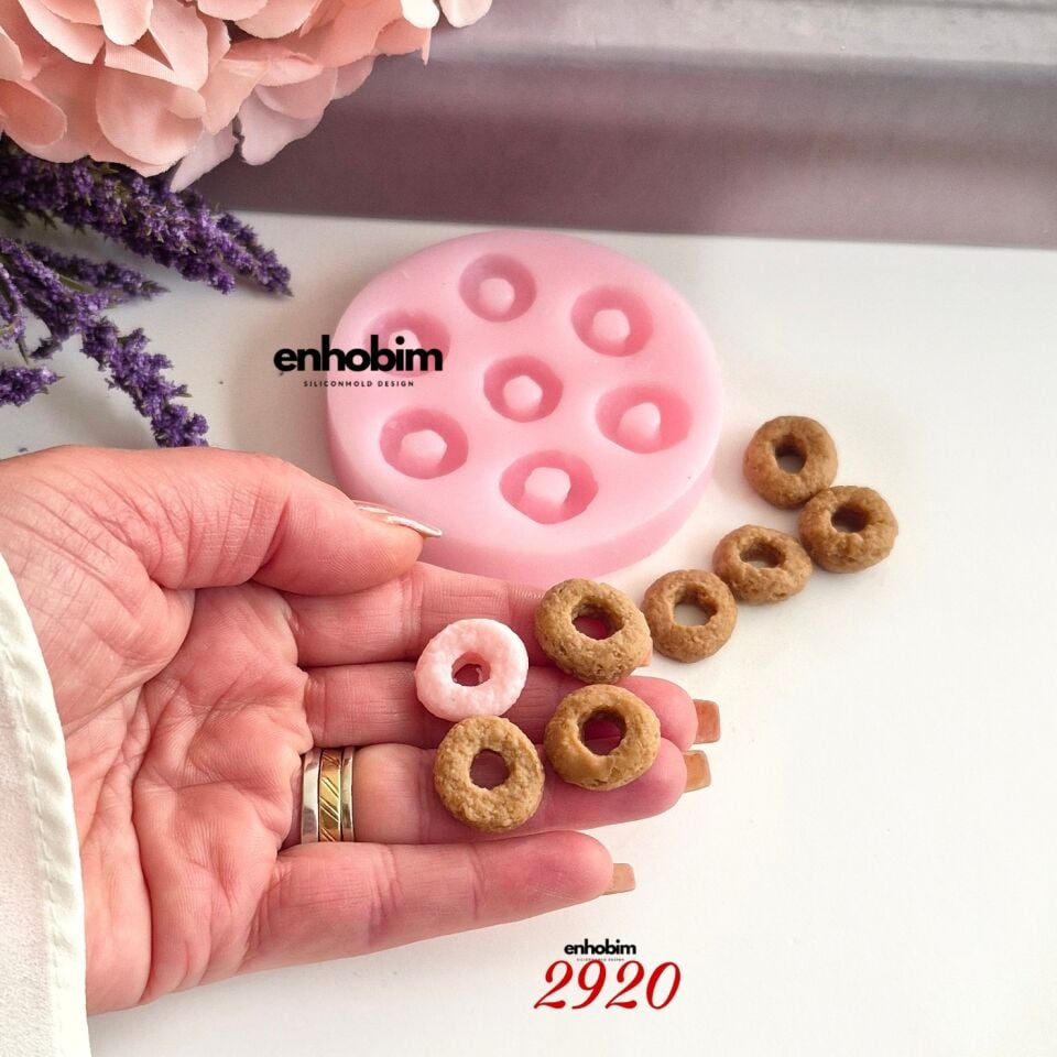 Mini Donut 7li Set Silikon Kalıp
