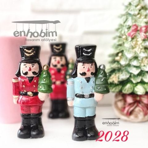 Kurşun Asker Çam ağaçlı silikon kalıp