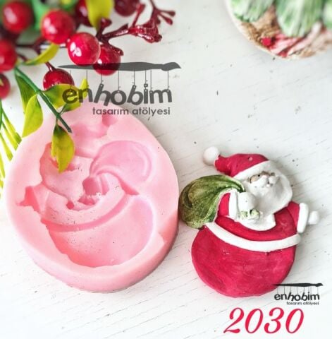 Noel Baba magnet silikon kalıp