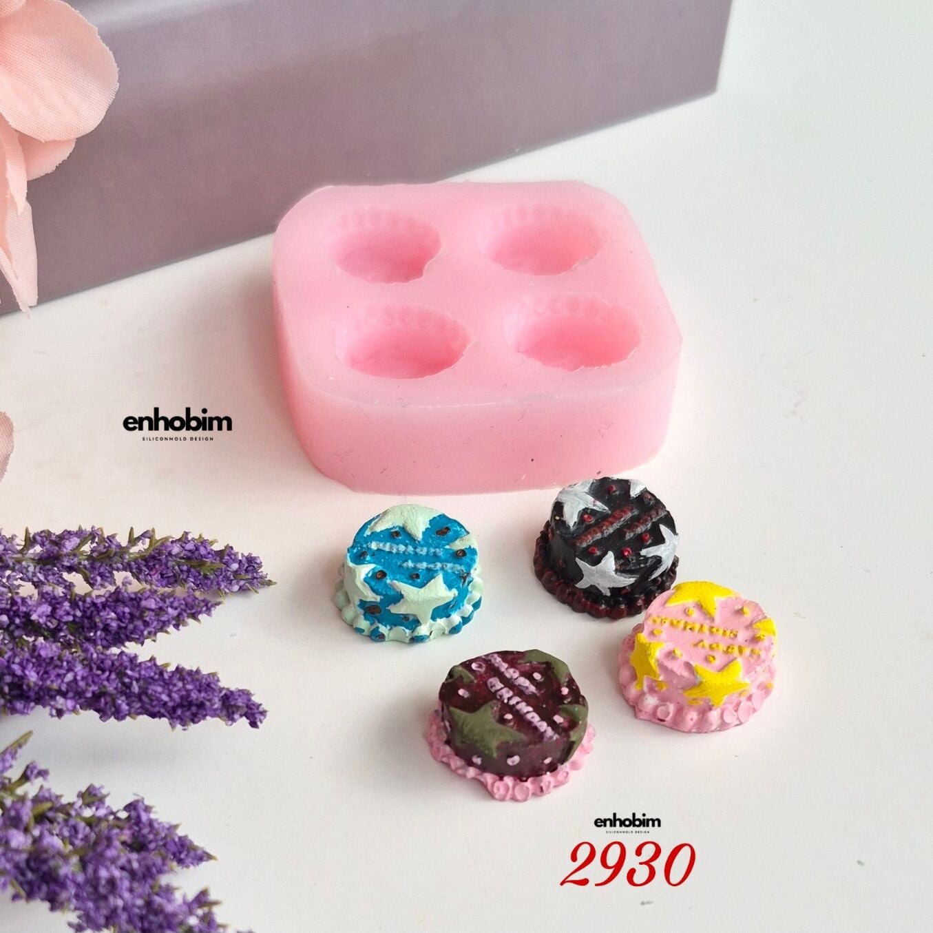Mini Pasta 4lü set silikon kalıp