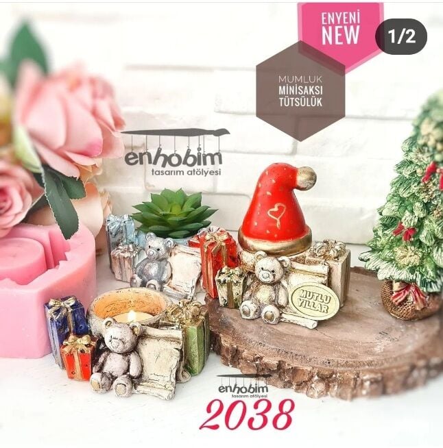 Hediye paketli mumluk   Silikon Kalıp