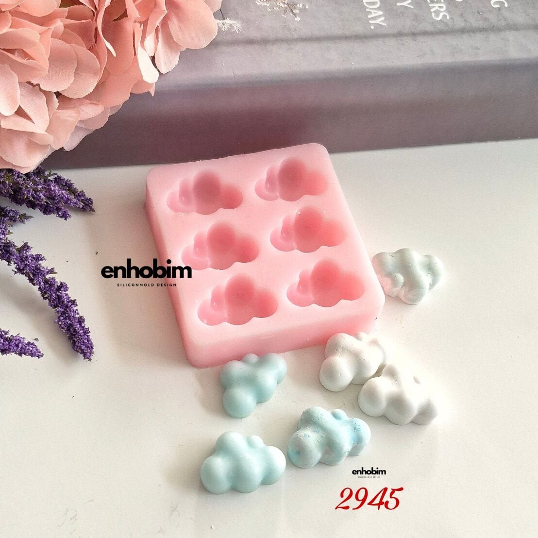 Mini Bulutlar 6 lı Set silikon kalıp