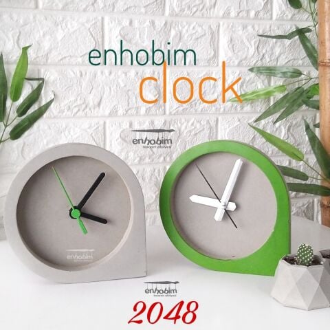 Enhobim Beton Saat Silikon Kalıp