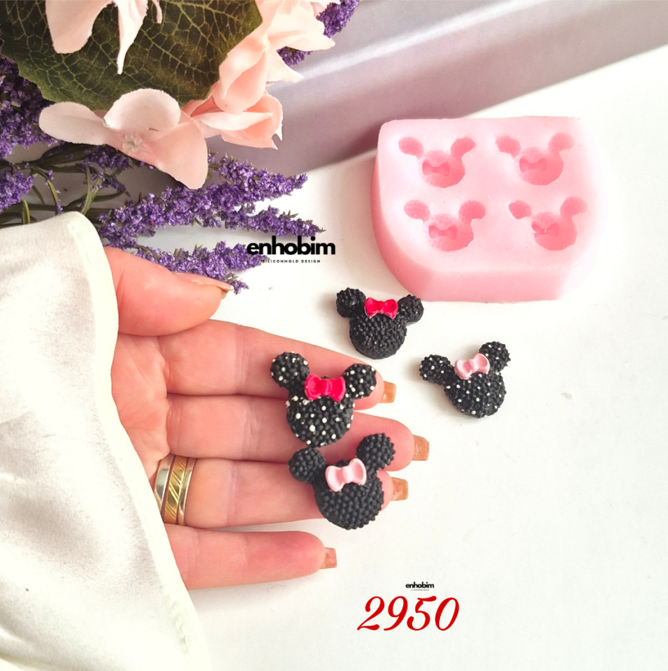 Mini mouse 4lü Set silikon kalıp