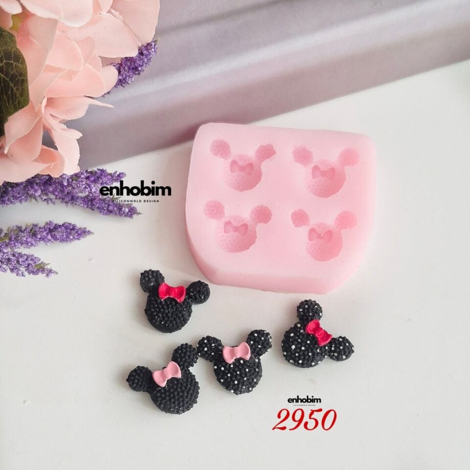 Mini mouse 4lü Set silikon kalıp