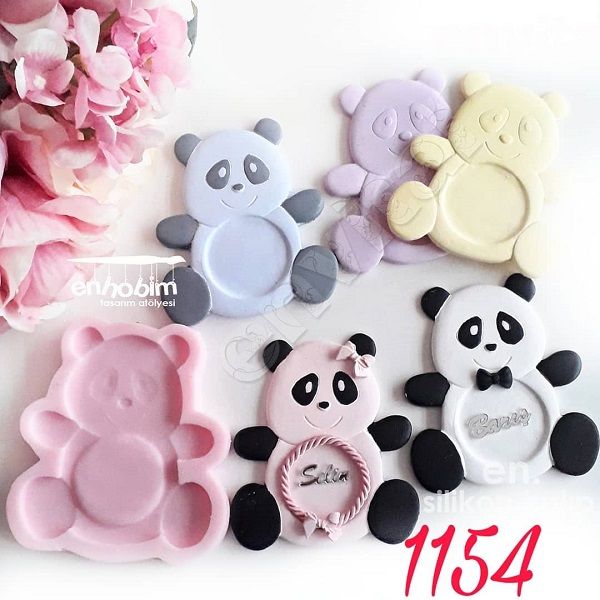 Panda çerçeve silikon kalıp