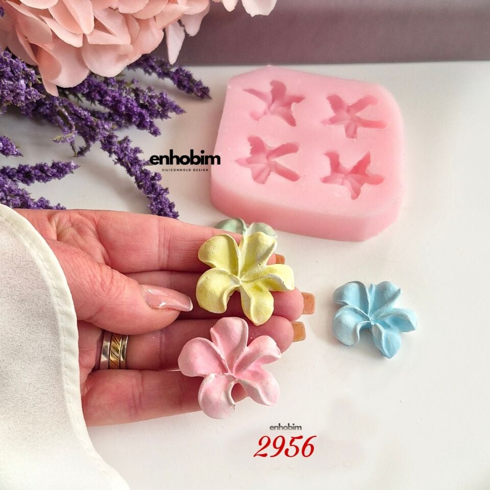 Lotus Çiçeği mini 4 lü Set Silikon Kalıp