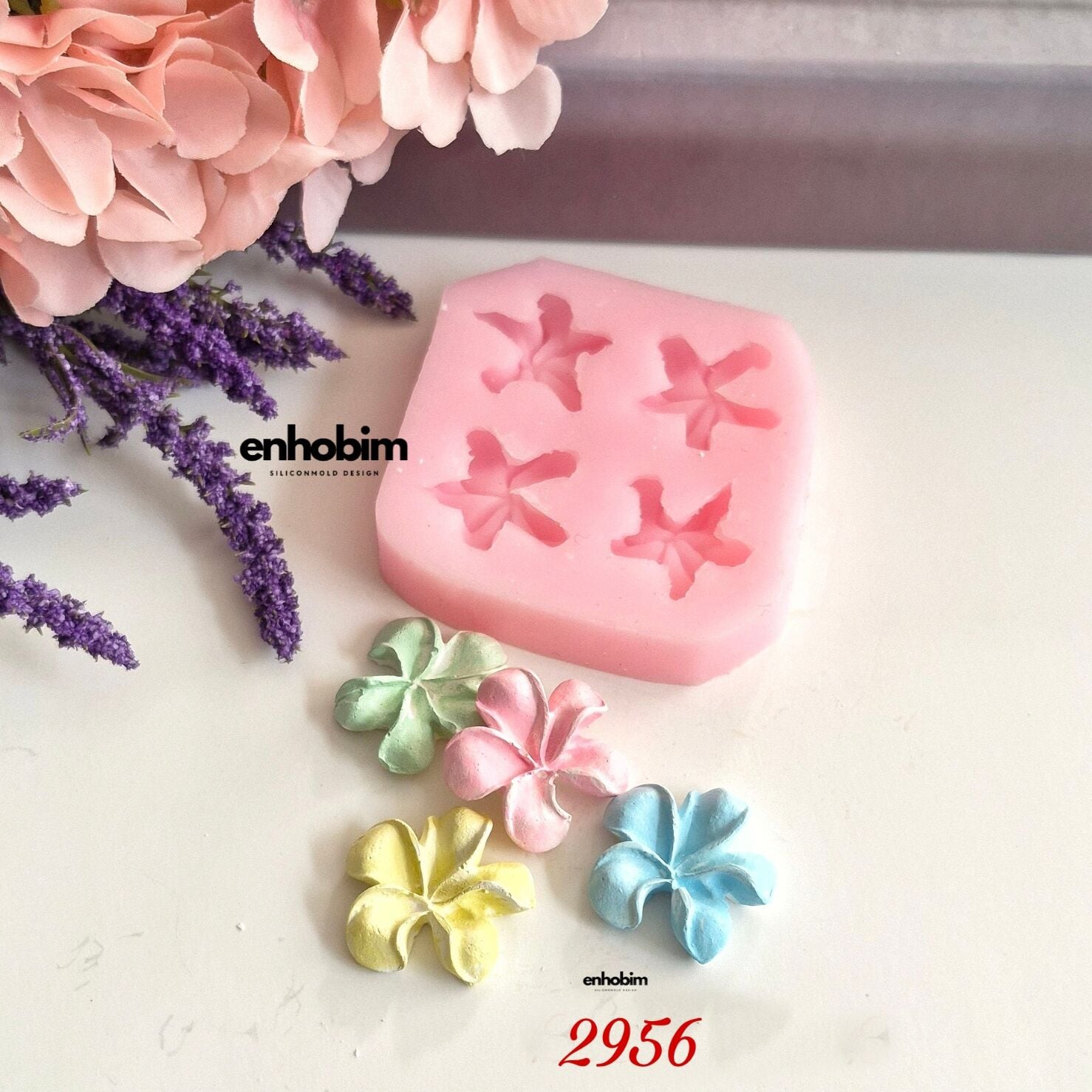 Lotus Çiçeği mini 4 lü Set Silikon Kalıp