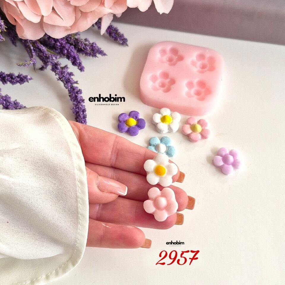 Papatya Mini 4lü Set Silikon Kalıp