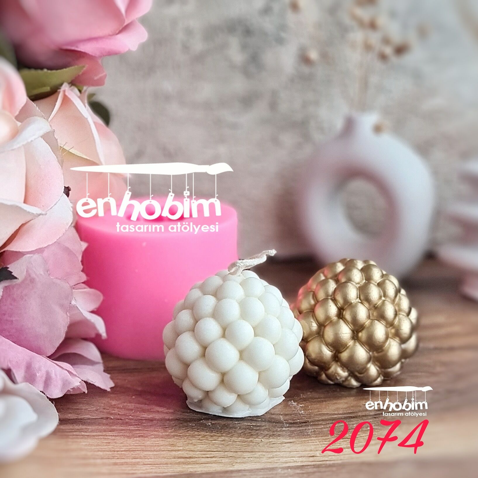 Top Buble Mum Silikon Kalıp