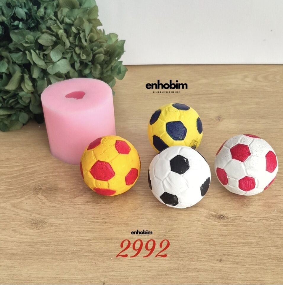 Futbol Topu Temalı Silikon Kalıp