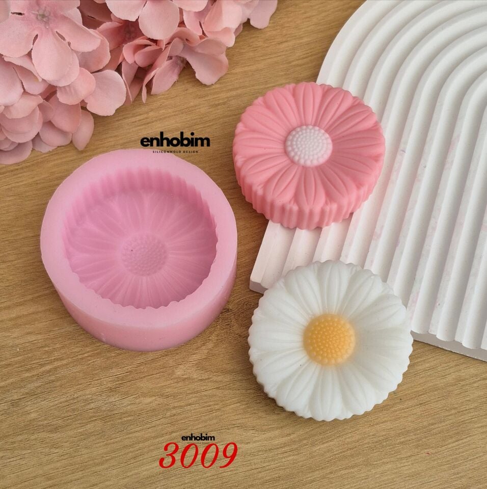 Papatya Sabun Ve Mum Silikon Kalıbı