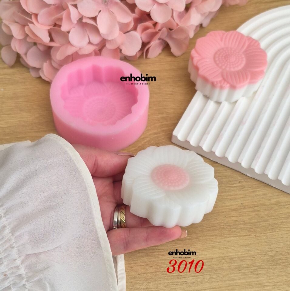 Çiçek Sabun Ve Mum silikon Kalıp