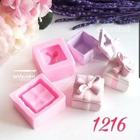 Kare fiyonklu takı kutusu silikon kalıp