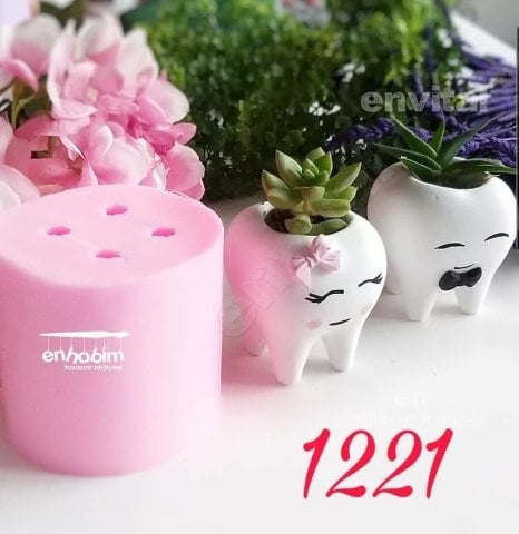 Diş saksı silikon kalıp