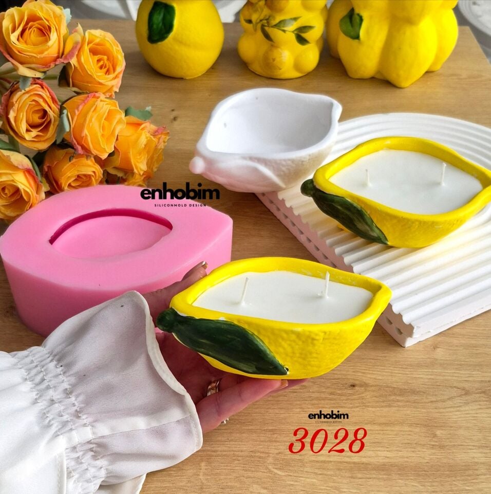 Limon Mum kabı kase Silikon Kalıp