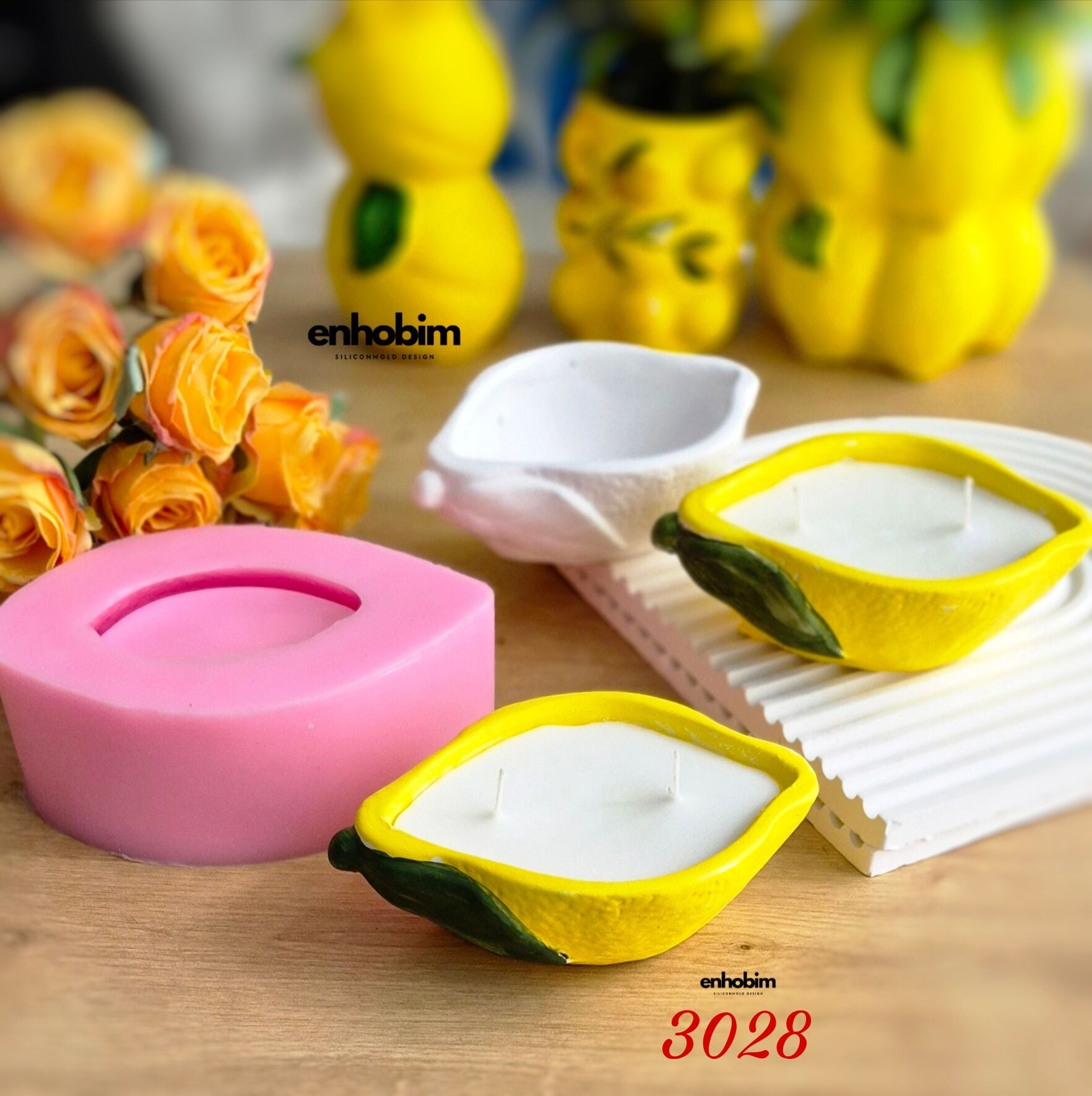 Limon Mum kabı kase Silikon Kalıp
