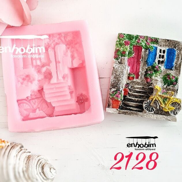 Sarmaşıklı Duvar Magnet Silikon Kalıp