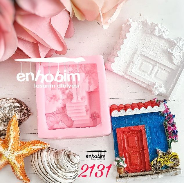 Biskletli Alaçatı Magnet Silikon Kalıp