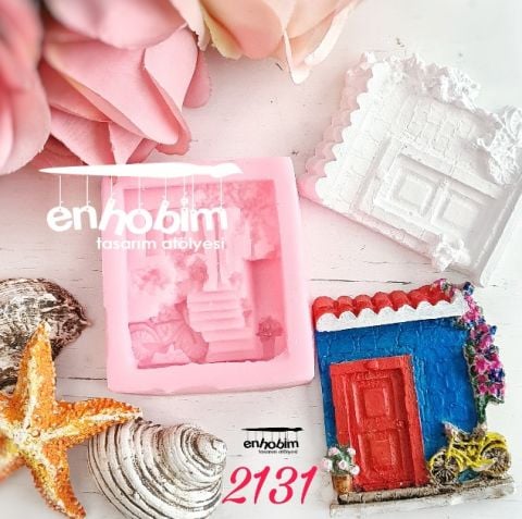 Biskletli Alaçatı Magnet Silikon Kalıp