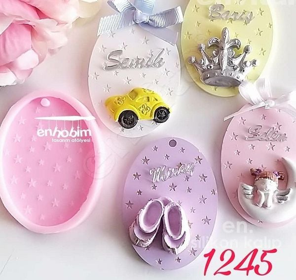 Oval yıldızlı taban silikon kalıp
