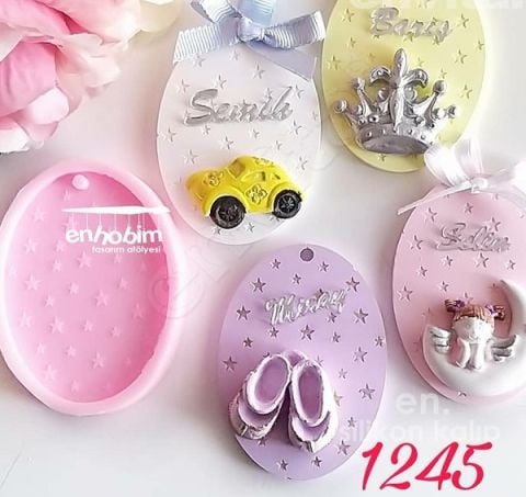 Oval yıldızlı taban silikon kalıp