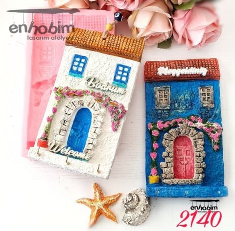 Bodrum evi anahtarlik duvar süsü silikonkalıp