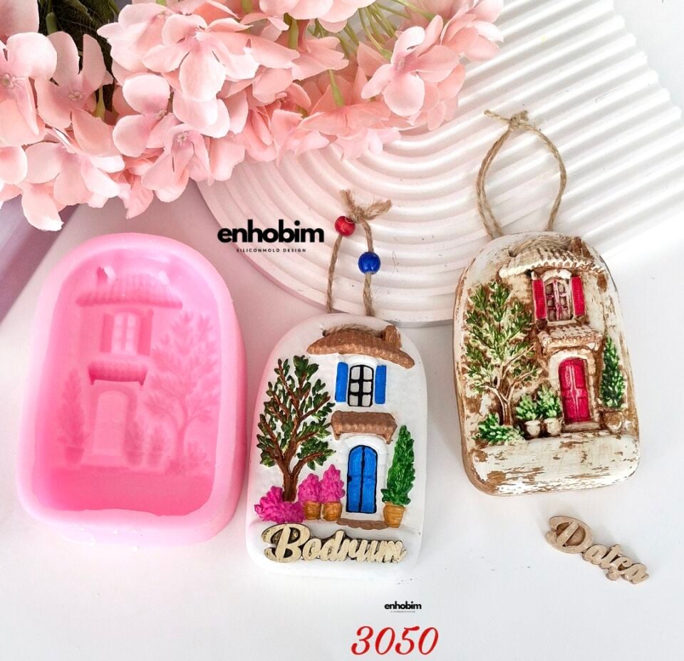 Bodrum evi Duvar süsü silikonkalıp