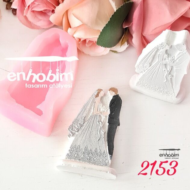 Gelin & Damat 2 boyutlu Silikon kalıp