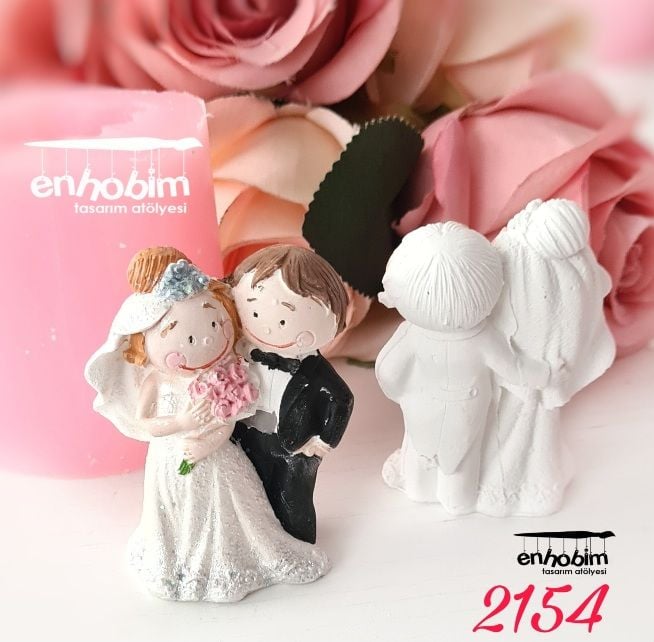 Gelin & Damat 3 boyutlu silikon kalıp